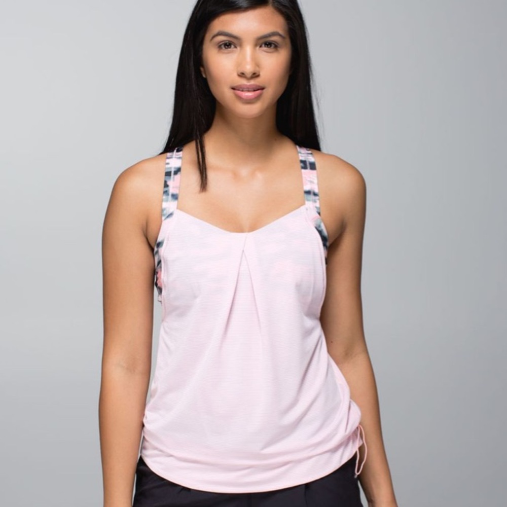 Lululemon Rest Less Tank - Pink/ Wamo Camo